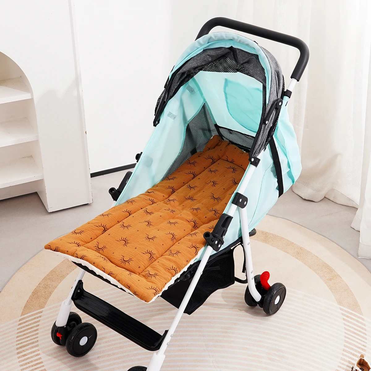 

Elinfant 1PC Baby Stroller Pad Stroller Seat Cushion Soft Mattress Kids Pushchair Car Mat Stroller Accessories