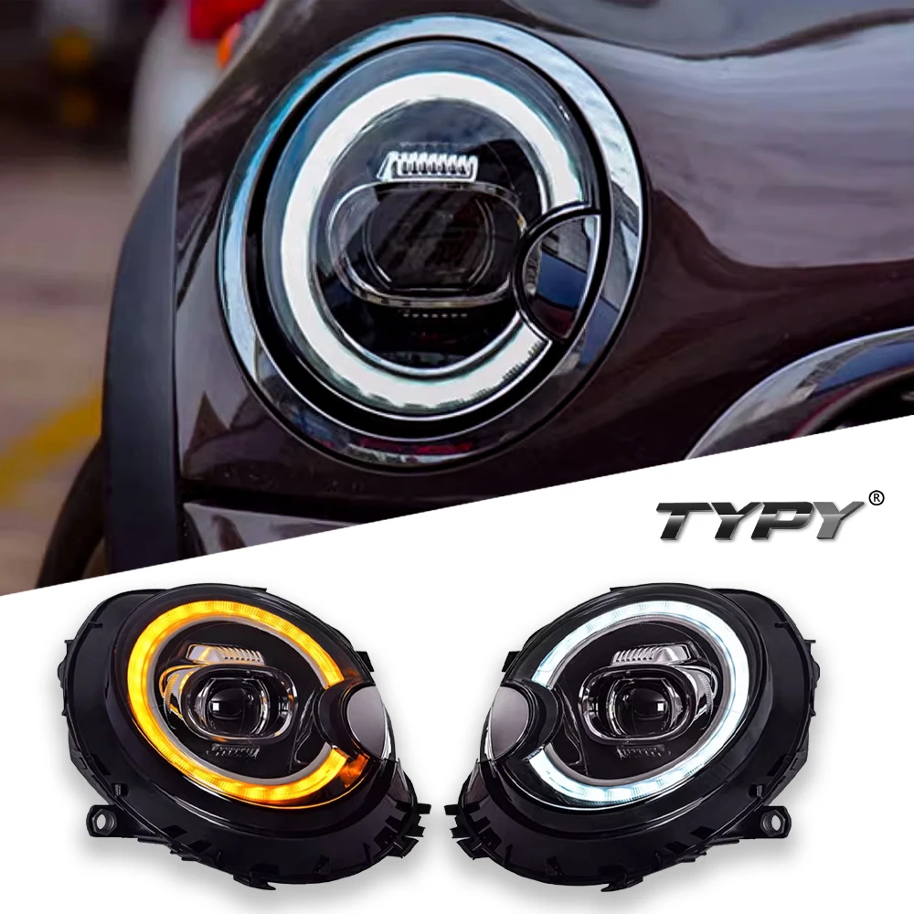 

Автомобиль для BMW MINI Cooper R55 R56 Фара 2007-2013, обновленная модифицированная новая DRL, динамический указатель поворота, светодиодная фара, автоаксессуары