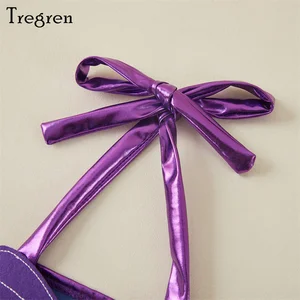 Tragren Child Children Mermaid Bikinis definieren Sommer -Strandkleidung Halfter Badbad Pool mit Bandana 12 Hauptverkaufsbikinis Mädchen 10 Jahre - №4