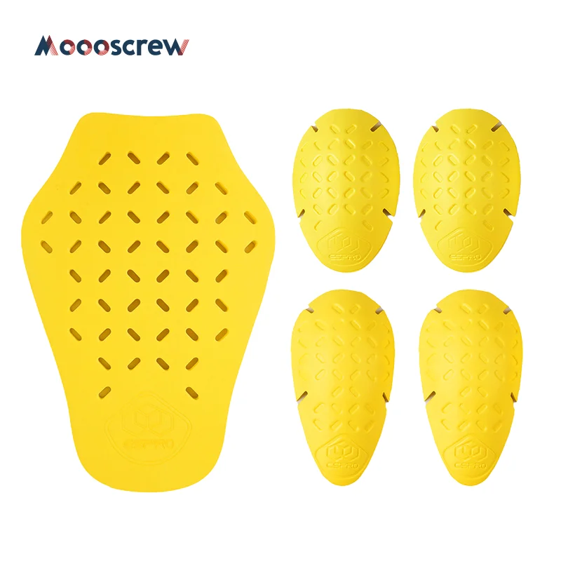 

Universal Motorcycle Armor Insert Set - Back Protector Shoulder ElbowPadsAnti-ShockMotorbike JacketAccessories forRiding Safety