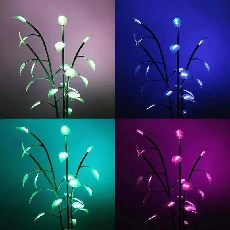Emitting Diode Indoor Plant Indoor Decoration Programmable Night Color Changing Plant Modeling  Home