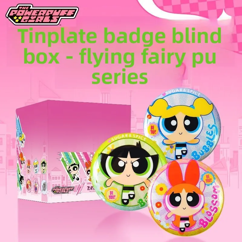 Set Completo de Mercancía Oficial de las Chicas Superpoderosas: Caja Sorpresa de Insignias Metálicas, Broches y Insignias Metálicas de Doble Brillo, Artículos Coleccionables para Fans
