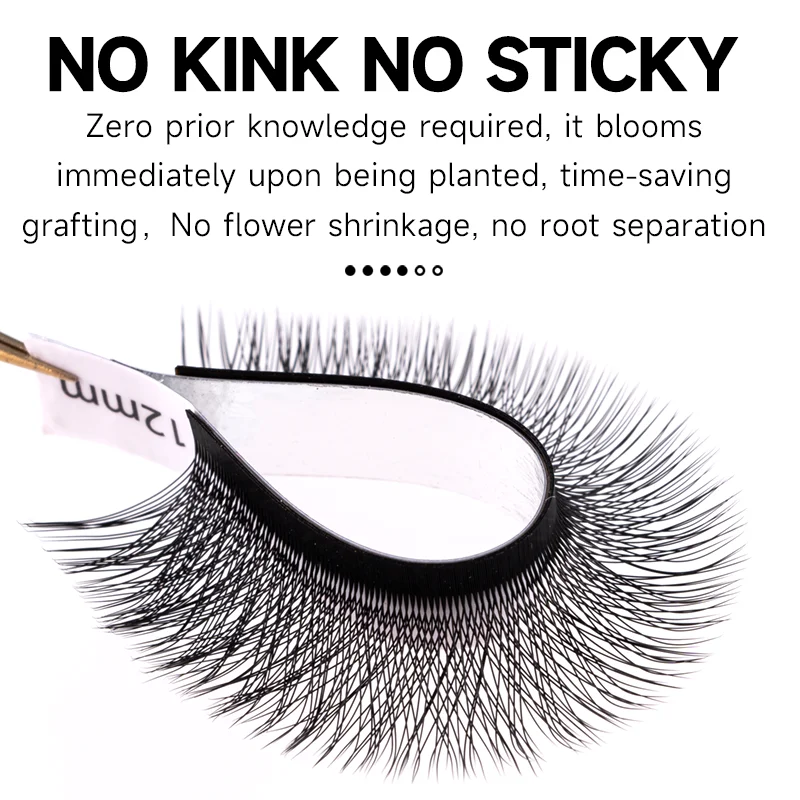 ขนตาปลอม JASBLUE 3D แบบสำเร็จรูป รุ่น Light Soft งอน C/D ความยาว 8มม.-15มม. ขนตาปลอม 3 มิติ รูปทรง W