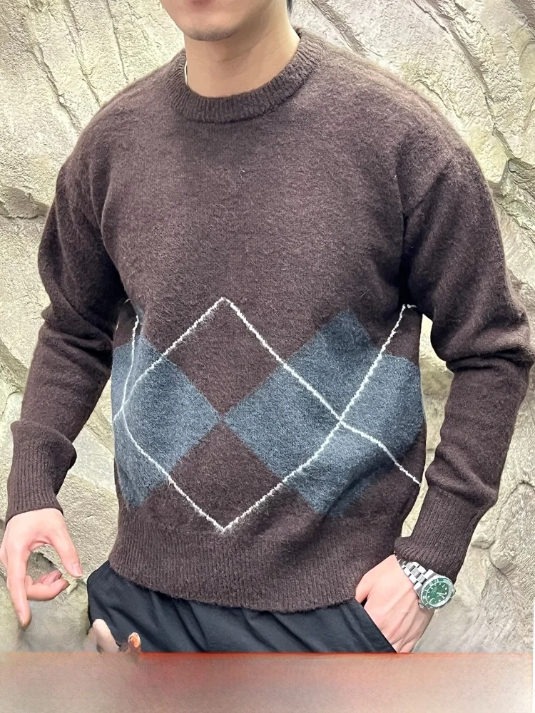 

Casual Knitted Sweater ex Breathable Faionable Autumn Winter Warm Long Sve round Ne Sweater for Men And Women