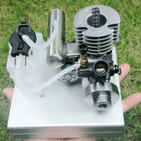 2-Stroke Dynamic Methanol Micro Mini Portable Small Engine,Science Popularization and Education Model,Oil Burning, One Key Start