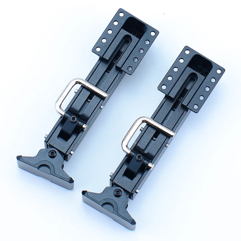 1:14th Scale RC Truck Metal Black Bracket landing Gear for SCANIA Tamiya 770S R620 for VOLVO ACTROS AROCS Model Car DIY Parts