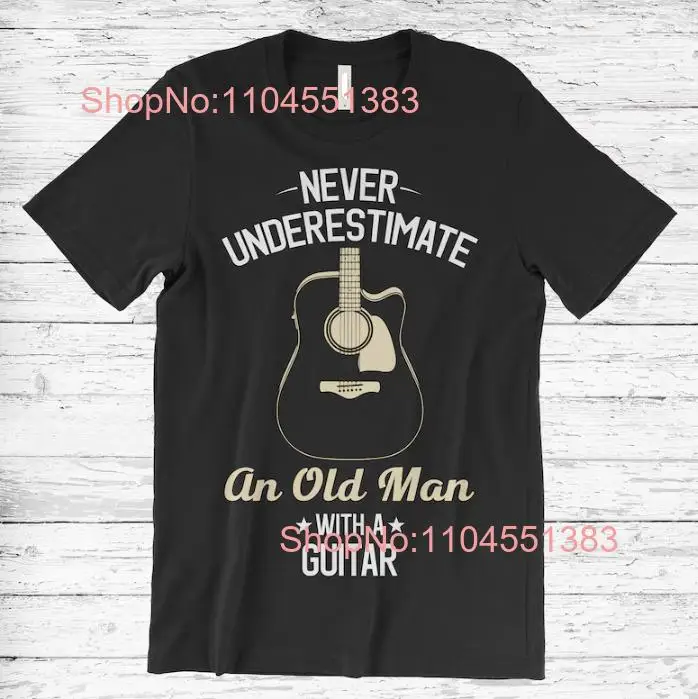 

New T-Shirt Never Understand On Old Man With a Guitar Men's T-Shirt