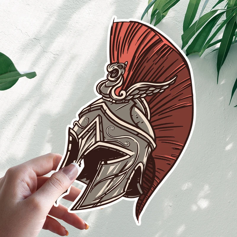 

Funny Spartan Helmet Car Stickers Motorcycle Vinyl Decal Waterproof Windshield Auto Accessories #S90303