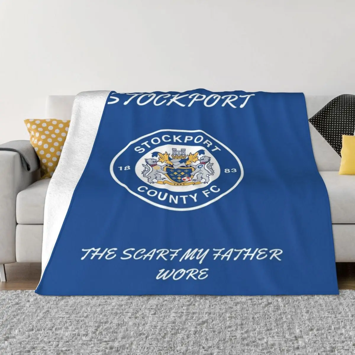 STOCKPORT COUNTY FC Throw Blanket Thermal For Sofa Thin Decoratives Blankets