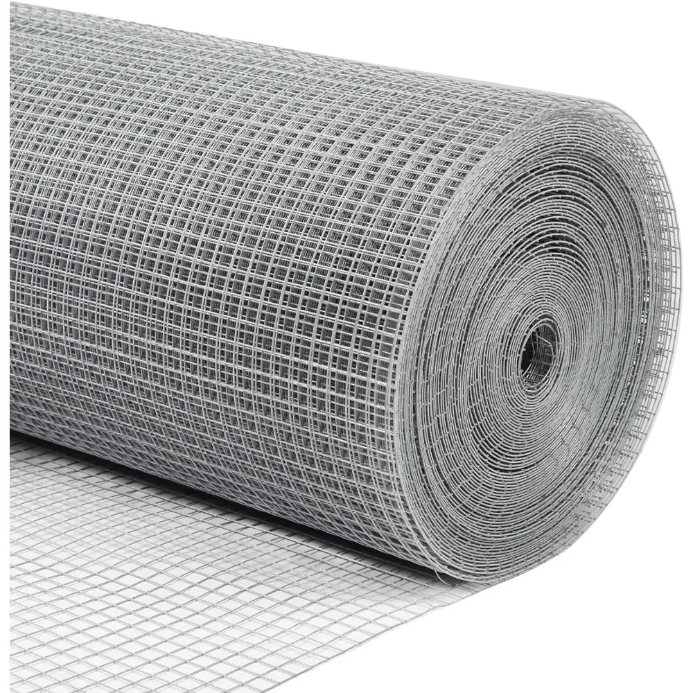 

Metal Cloth Galvanized Wire Mesh 36inx100ft No. 19 Heavy Duty Galvanized Wire Mesh, Garden Protective Fence (36''*100')