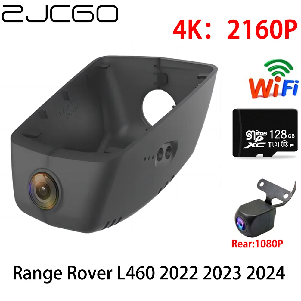 

ZJCGO 2K 4K Car DVR Dash Cam Wifi Front Rear Camera 2 Lens Monitor Parking for Land Rover Range Rover L460 2022 2023