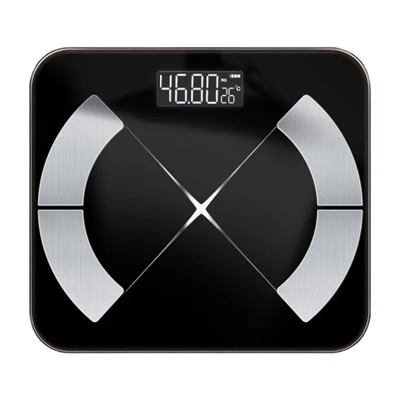 Charging Glass Smart Bluetooth Digital Bathroom Body Mass Index Composition Fat Scale