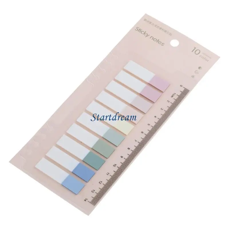 200Pcs Mini Index Stickers Set with PP Binder Divider Book Page Marks Writable K92C