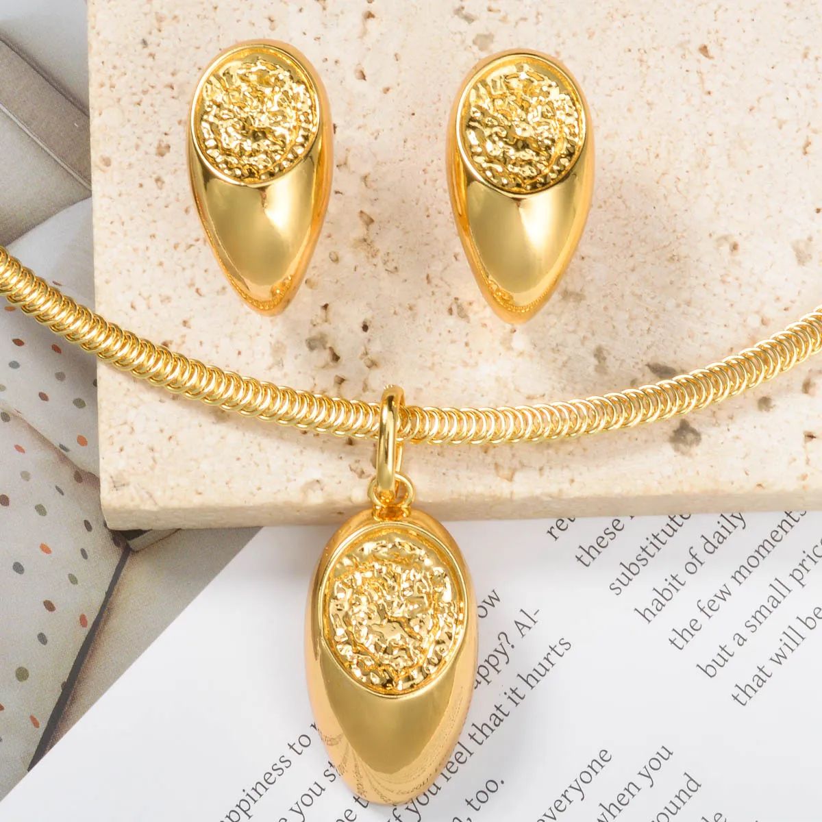 Gold Color Necklace… - image