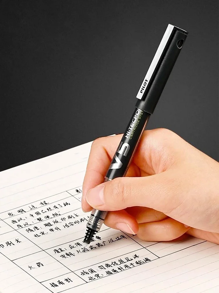 Japon pilote V5/V7 stylo Gel liquide droit cartouche d'encre remplaçable 0.5/0.7mm pour l'écriture école papeterie accessoires de bureau