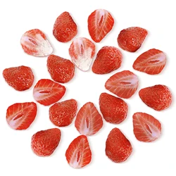 20/10 petals Artificial strawberry petals, fruit decorations, party, table and vase filling, photography props