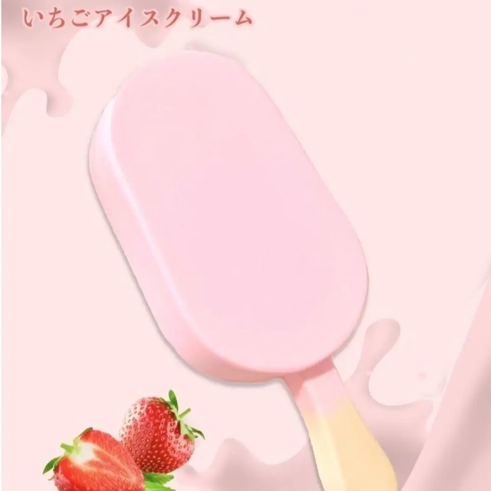 Super miękkie zabawki antystresowe w kształcie lodów, wolno powracające do kształtu, lodowe lizaki, ściskane lizaki o smaku truskawki, kreatywne symulacje do ściskania.