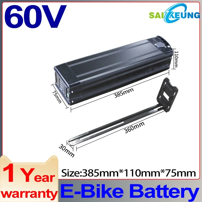 Silverfish 60v 60ah Batterie Titanate Frame Fahrrad 48v72v EBike Akku Accu Electric Bicycle 3000w 20 30 40 50ah  Lithium Battery