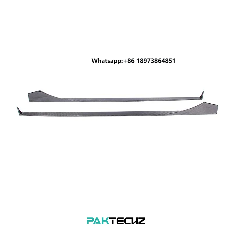 

Paktechz Dry Carbon Fiber Parts Body Kit Side Skirt for Mercedes Benz AMG GT GTS C190