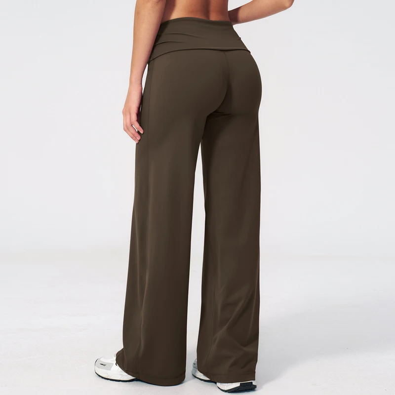 Yoga Pants Women High Waist Fitness Sports Flared Trousers Gym Workout Jogging Wide Leg Pants Female Dance Sports Flared Pants