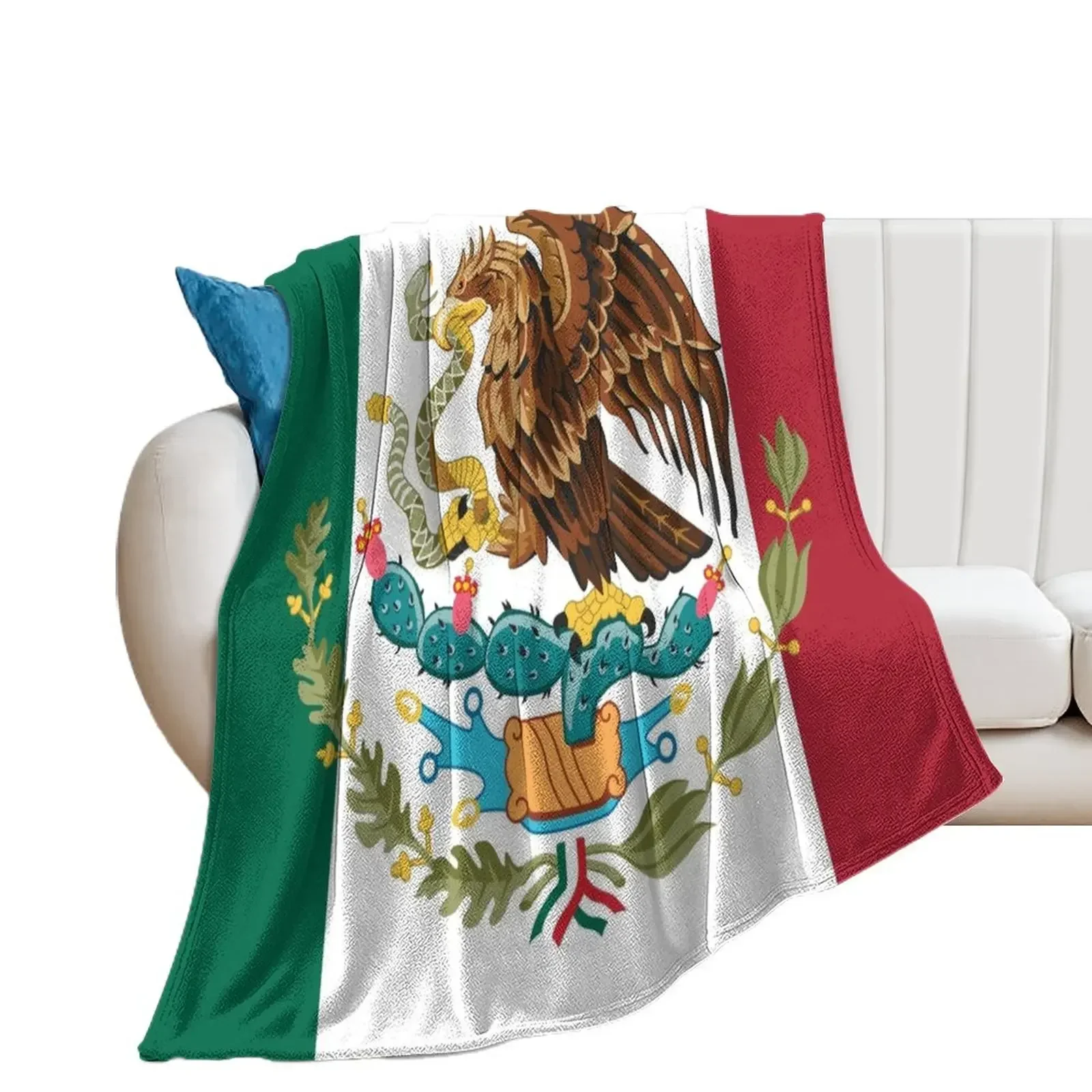 Show off your colors - Mexico Throw Blanket Warm Soft Plush Plaid Bed covers Giant Sofa Blankets