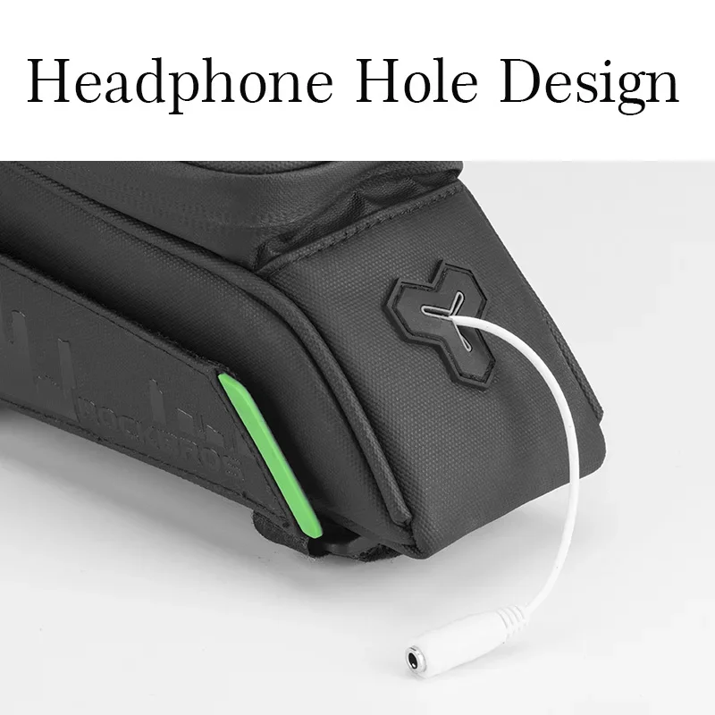 ROCKBROS Bicycle Front Tube Bags GPS Phone Touch Screen Waterproof Frame Panniers For 5.8/6 Inch MTB Road Cycling Accessories