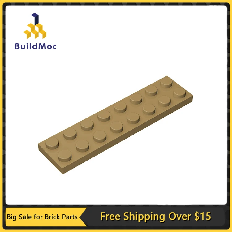 10Pcs MOC Parts 3034 Plate 2 x 8 Compatible Bricks DIY Assmble Building Blocks Particle Kids Puzzle Brain Toy Birthday Gift