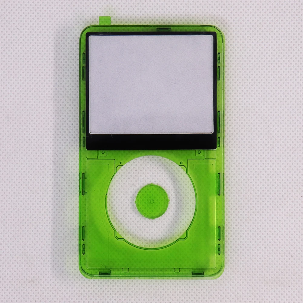 Transparent Green /Red Plastic Front Faceplate Housing Case Cover clickwheel button for iPod 5th Gen Video 30GB 60GB 80GB A1136 image 4