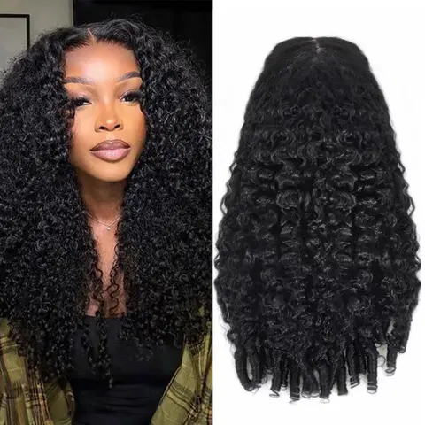30 36 46 Inches Burmese Curly 13x6 Hd Lace Front  Human Hair Hair Wig 200 Density 13x4 7x6 Lace Full Frontal Hair Wigs For Women