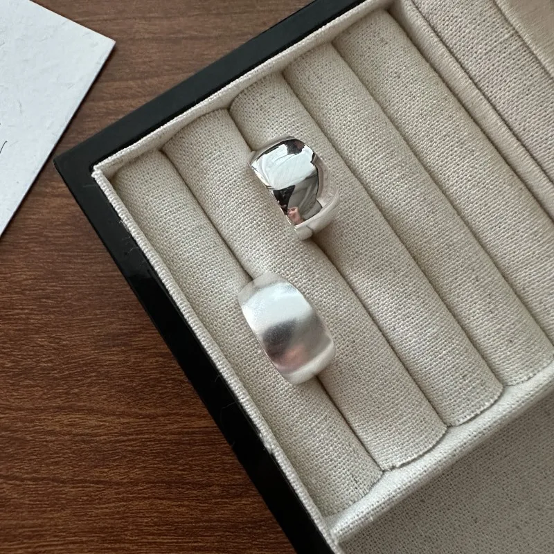 

Anillo De Mujer De Plata S925 Sterling Silver Korean Style Ring Basic Simple Design Jewelry