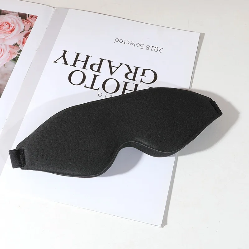 قناع نوم ثلاثي الأبعاد معصوب العينين رغوة الذاكرة الناعمة 99% حجب ضوء النوم المعونة غطاء العين للنوم العميق والاسترخاء #6