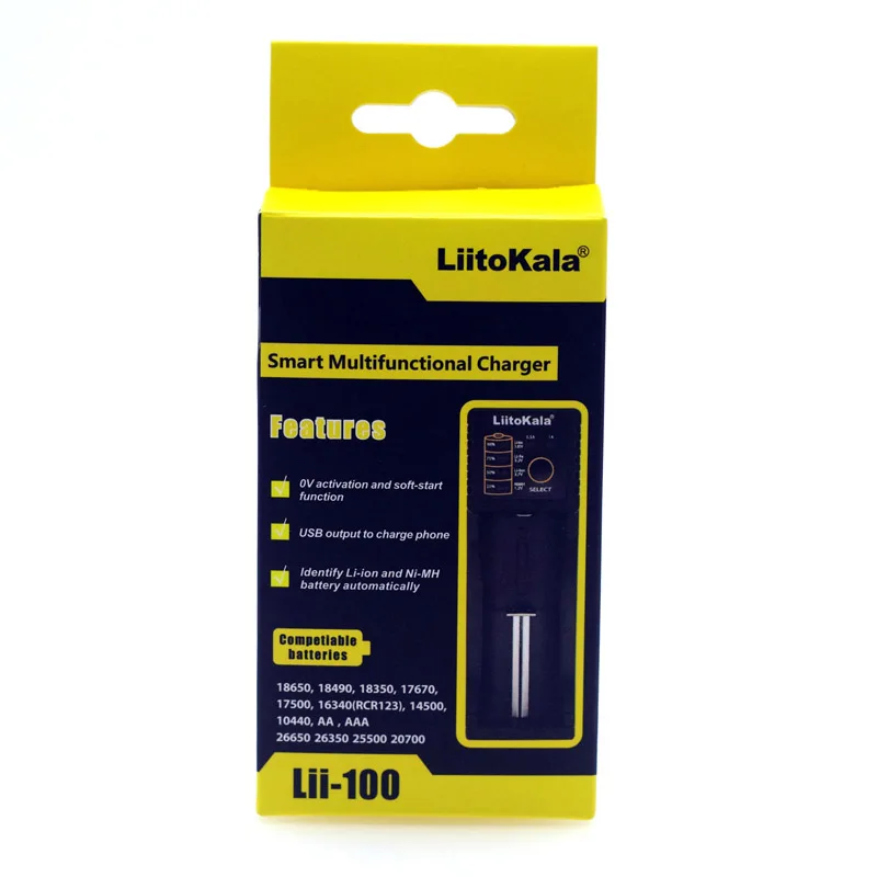 Liitokala Lii-500/Lii402/Lii-202/Lii-100/1.2V/3.7V 18650/26650/18350/16340/18500/AA/AAA NiMH lithium battery Charger 5V 2A plug