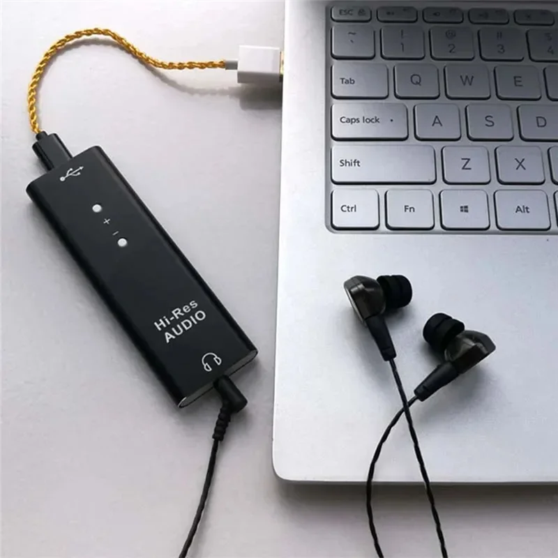 PHILE-ES9038Q2M Amplifier Earphone Portabel Tipe-c Dekoder DAC Audio Murni Dekoder Keras DSD Demam HIFI untuk Komputer