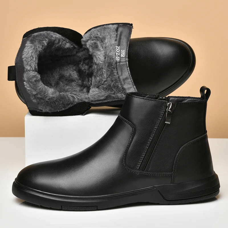 High quality Mid-top Men casual Shoes outdoor Comfortable Genuine Leather driving loafer fashion Male Flat Sneakers Shoes