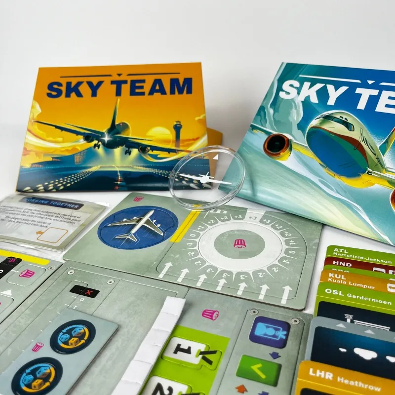 SKY TEAM Gra Planszowa Rozszerzenie Handlu Zagranicznego Pełny Angielski Drużyna Współpracy Rozszerzenie Gra Planszowa Solitaire