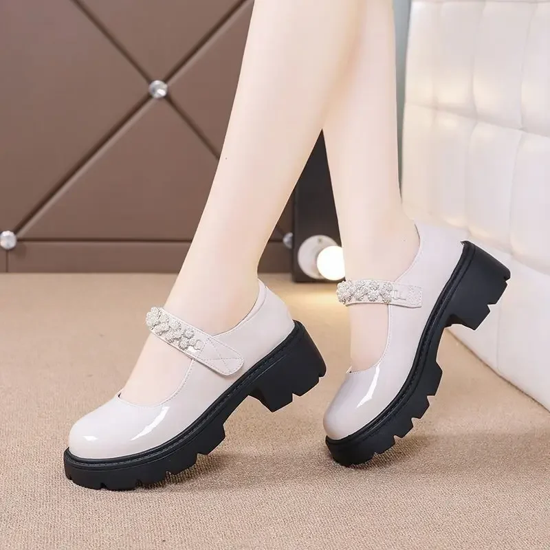 

Genuine Leather Mary Jane Shoes for Women 2025 New Autumn Versatile Soft Sole Loafers Makes Feet Look Smaller