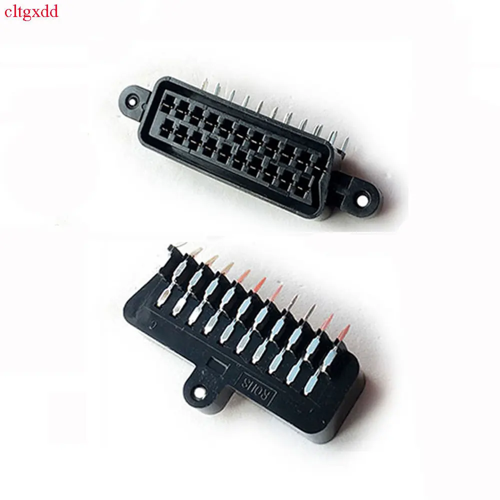 2PCS SCART socket CS series 21-pin rectangular Scart female connector socket PCB installation