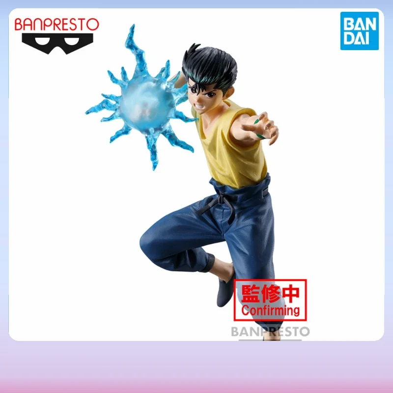 In Stock Original Anime YU YU HAKUSHO FIGURE-ANKOKU BUJUTSUKAI-YUSUKE URAMESHI Model Banpresto Action Figures Birthday Gift 14CM