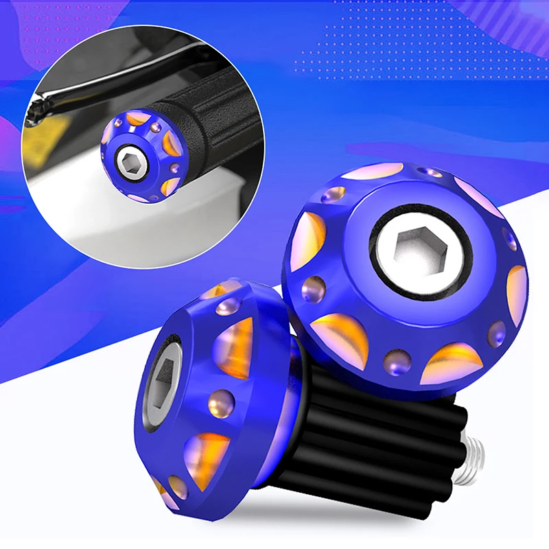 

1Pair Universal Aluminum Alloy Motorcycle Handlebar End Plug Trim Cover Motorbike Corrosion Resistant Handlebar End Accessories
