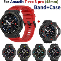 Strap smart Bracelet Band for Huami Amazfit T-Rex3 Pro Bezel PC Frame Watch Cover Protective Case for Amazfit T-Rex 3Pro Wrist
