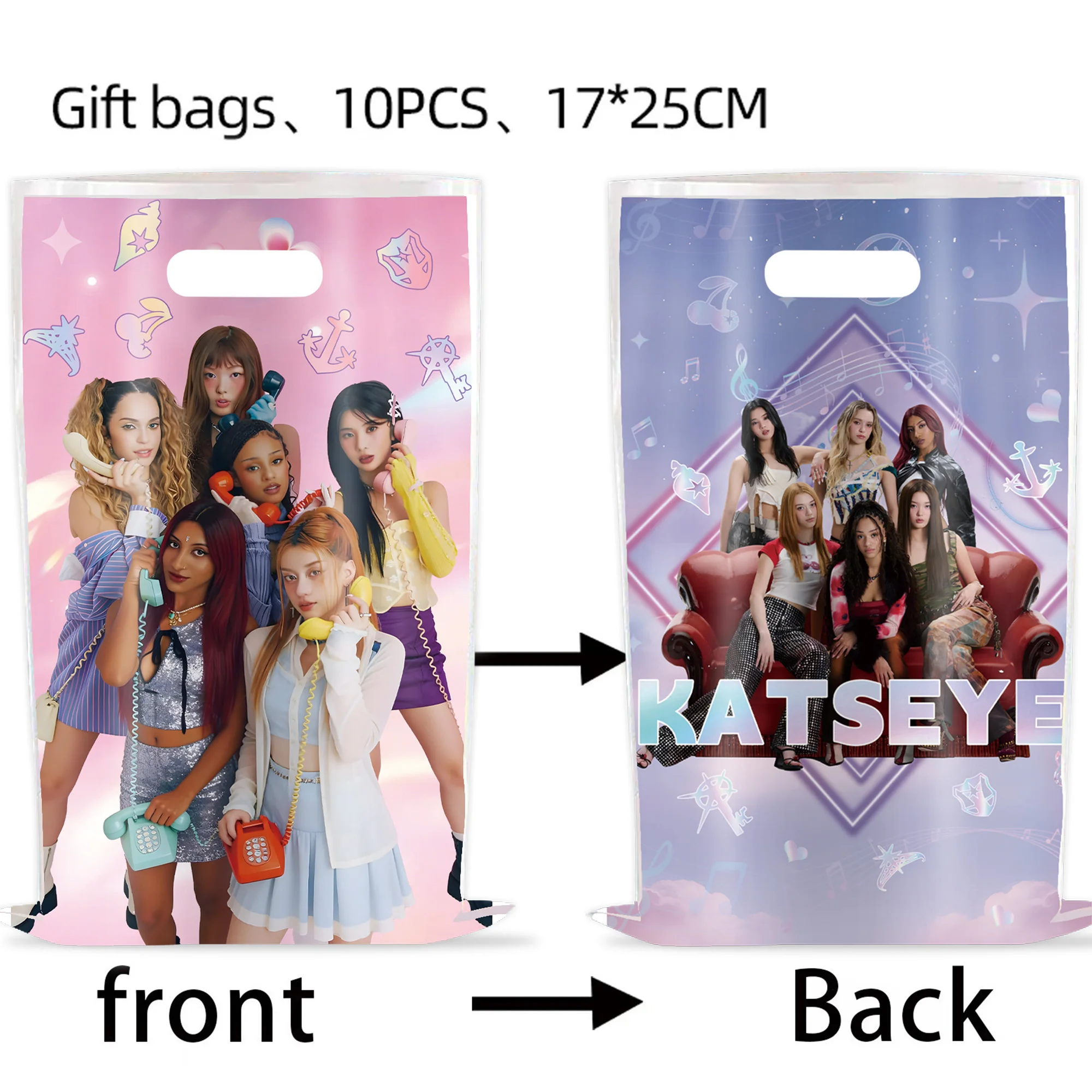Idol K&Katseye Geburtstagsparty-Zubehör Geschenktüten für Freundinnen Partygeschenke Event-Füller Kpop-Fans Partydekoration Babyparty – Detail 3