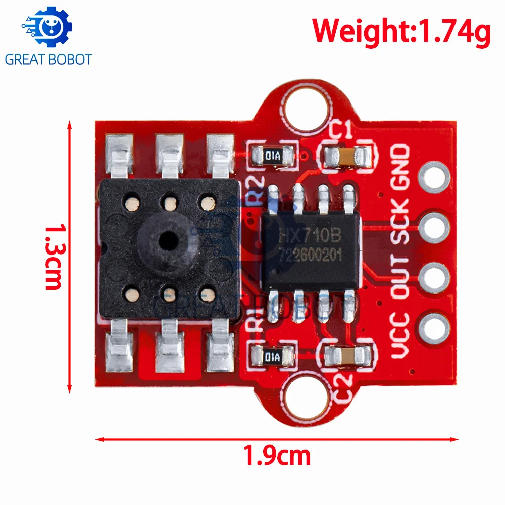 BS DC 3.3V 5V 0-40KPa Pressure Sensor Module Connect 2.5mm Soft Tube Digital Liquid Water Level Controller Board For Arduino