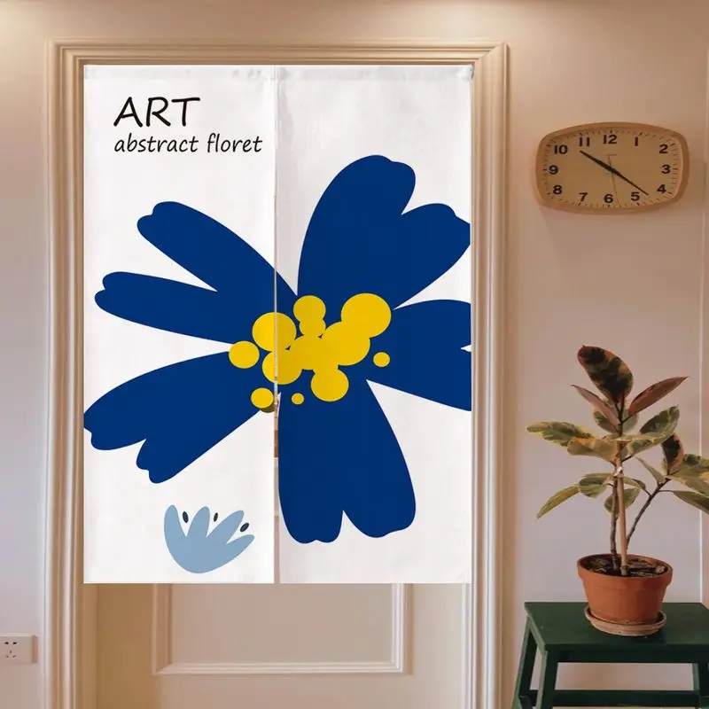 VIKAMA Japanese Cool Gesture Hand Print Noren Doorway Curtain Room Divider Privacy Tapestry for Apartment Dorm Stylish Decor