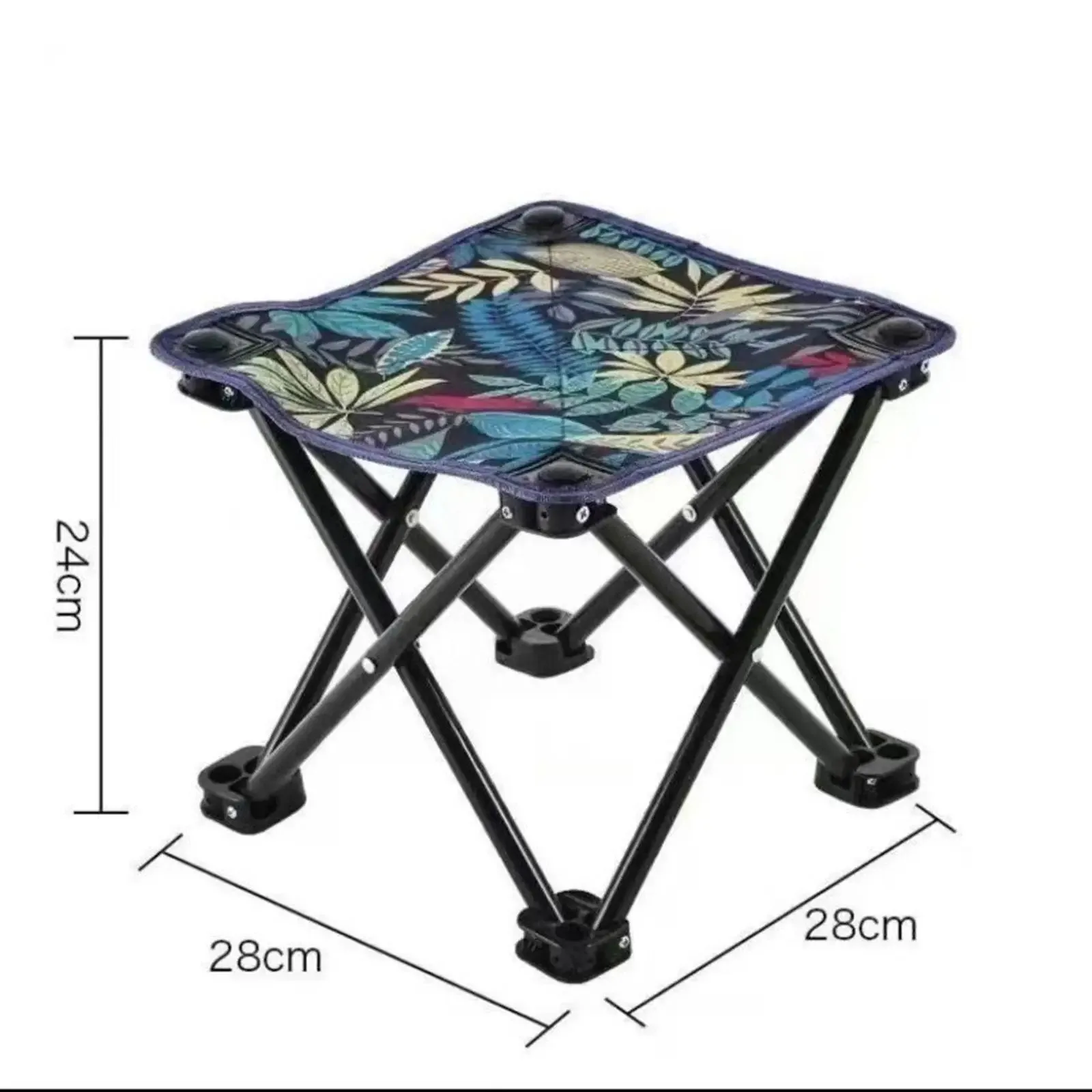 Collapsible Stool Mini Lightweight Recliner Foot Rest Fishing Chair Footrest for Patio Travel Picnic Walking Hiking Festival