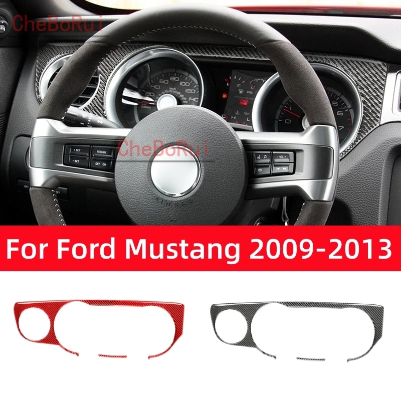 

For Ford Mustang 2009-2014 Accessories Carbon Fiber Interior Car Car Speedometer Surround Decoration Sticker Decal Trim Cover