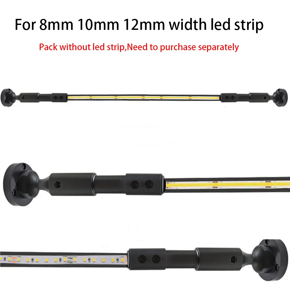 1/2/3/5/8/10 متر طويل LED أفق الصلب قطاع الشخصي قناة حامل لا مصباح رئيسي جدار قلادة ضوء دون قطاع ديكور المنزل DIY بها بنفسك