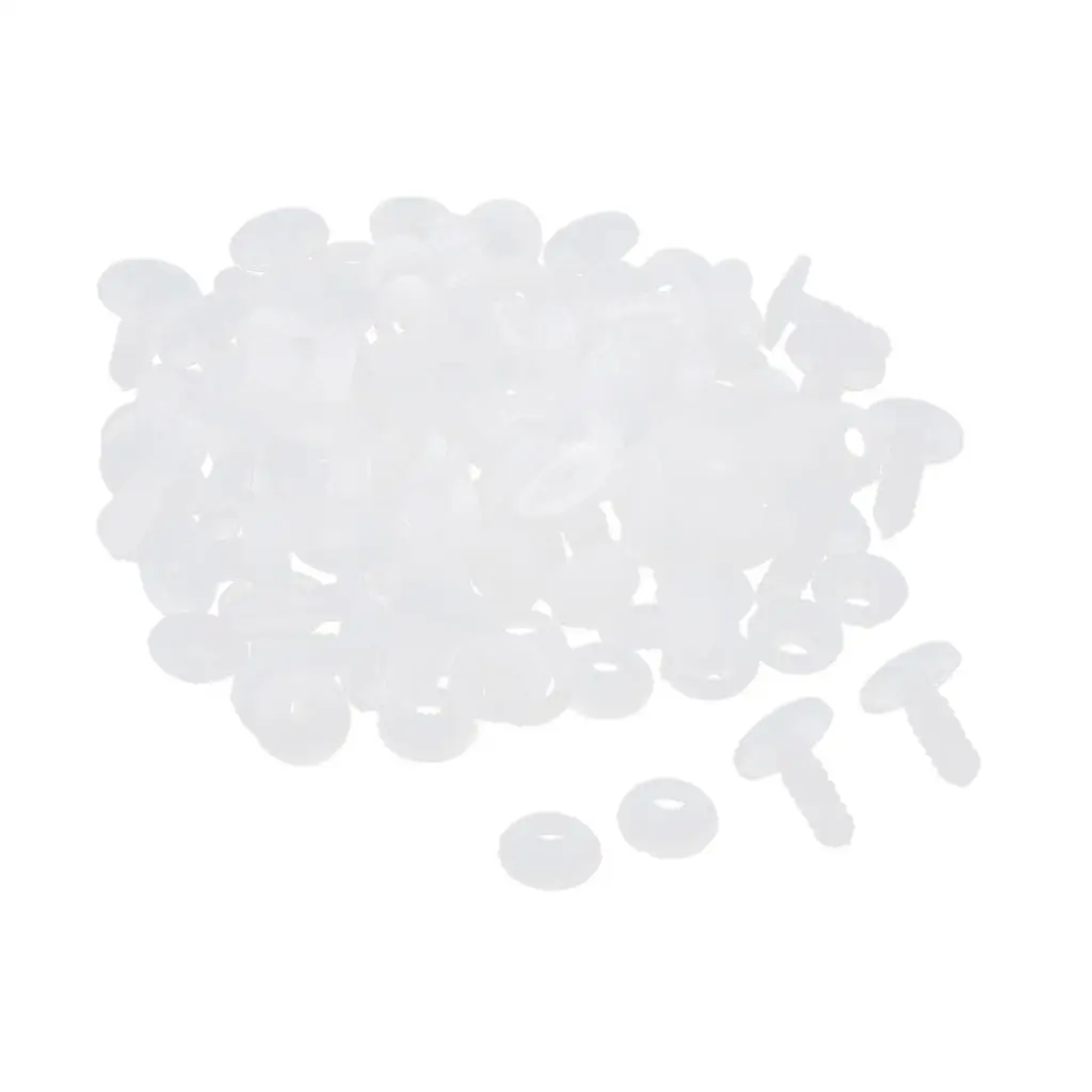 Moveable Doll Joints White 15mm 20mm Plastic Connector Set for Creating or Fixing Teddy Doll Projects