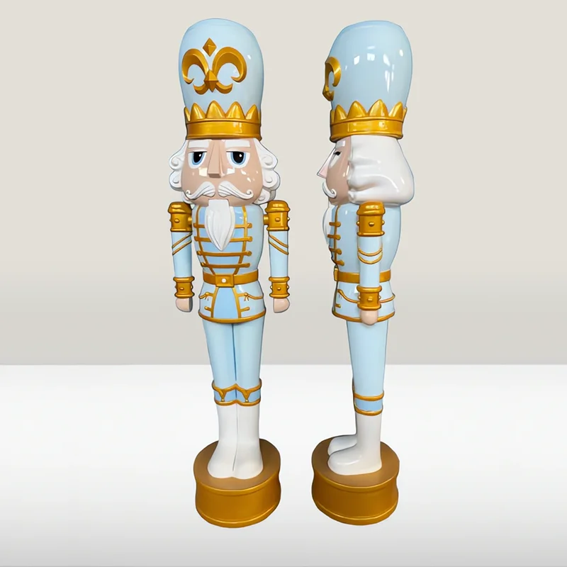 

Resin 6ft Classic Large Christmas Decor 6ft Nutcracker Soldier New Year Ornament