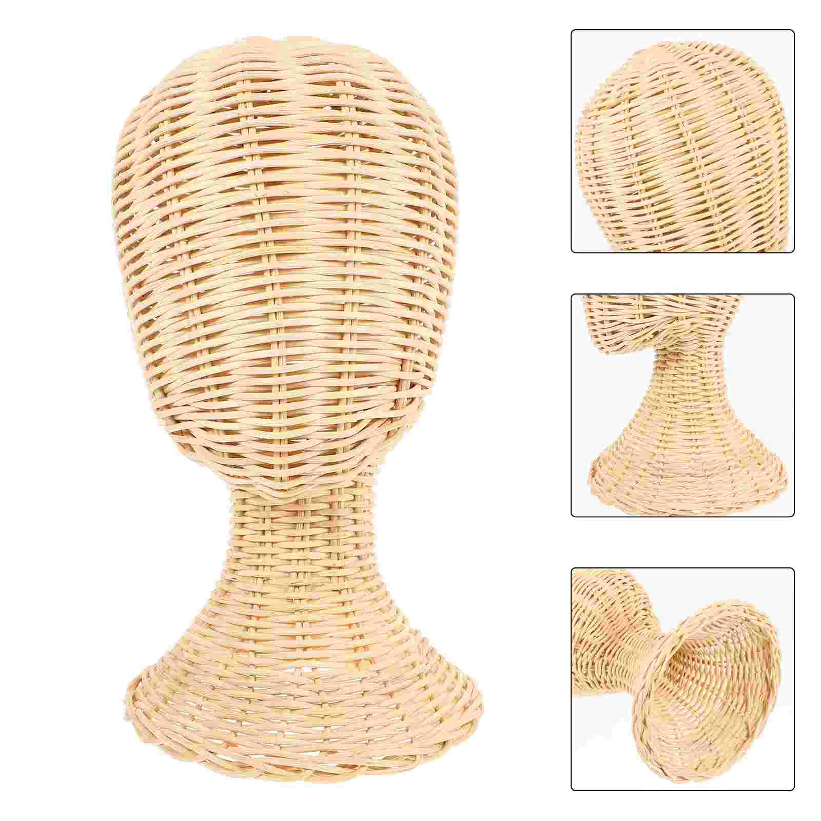 

Model Rattan Hat Display Stand Baby Rabbit Ear Decoration Handbag Craft Bunny Ears Mannequin