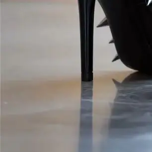 Full Rivet Spike High Heels Women Pointed Toe Slip On Pumps Black Patent Leather Stiletto Heels Goth Punk Concert Stage Shoes